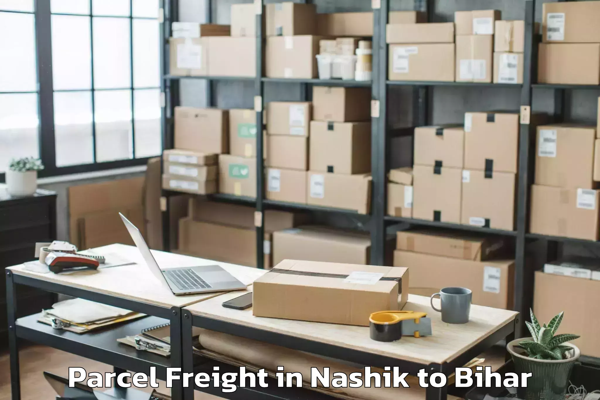 Book Your Nashik to Chanakya National Law Universi Parcel Freight Today